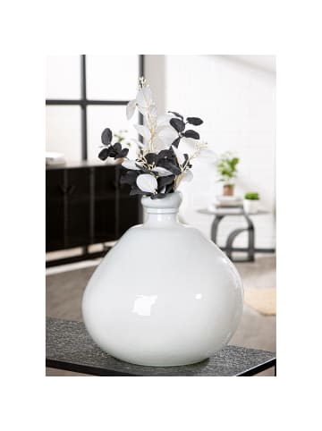 GILDE Vase Sylt weiß - (H) 32 cm