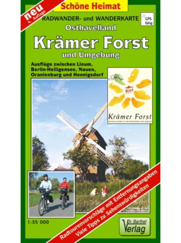 Barthel Landkarte/Globus - Doktor Barthel Karte Krämer Forst und Umgebung