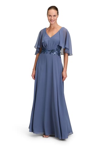 Vera Mont Abendkleid mit Stickerei in Tansanit Blue