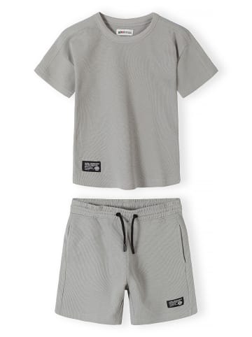 Minoti 2-tlg T-Shirt & Shorts 29SET250 in hellgrau