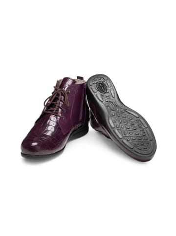 VITAFORM Echt Leder & vitaform Stretch Stiefeletten in aubergine