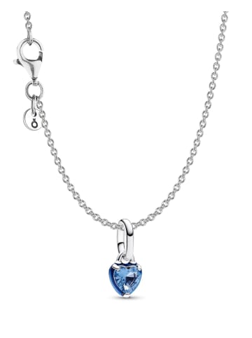 Pandora Damen-Halskette Geschenkset Silber Blaues Chakra Herz
