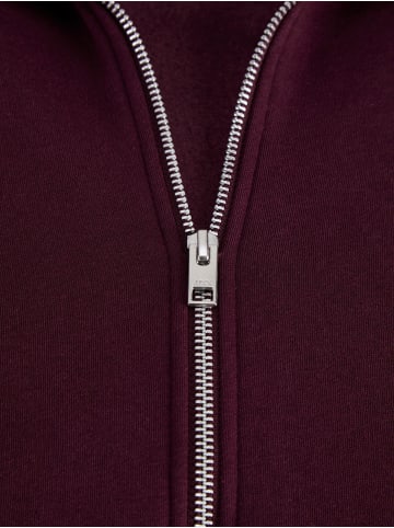 JJXX Sweatshirt mit Reißverschluss in Winetasting