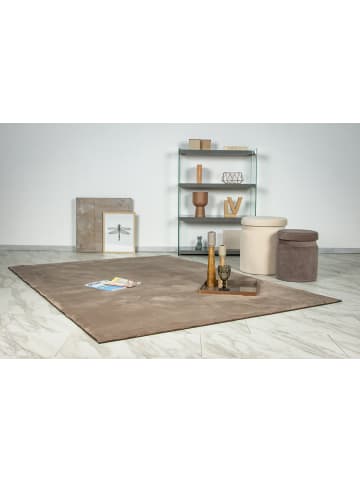 Vivorum Wohnzimmer Kurzflor Teppich Surfacer 225 in taupe