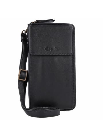 Esquire Peru Handytasche Leder 10 cm in schwarz