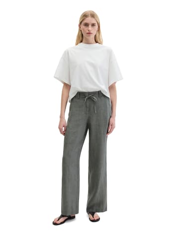 Marc O'Polo Leinenhose straight in Slate Grey Melange