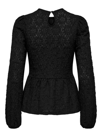 ONLY Top mit Schößchen in Black