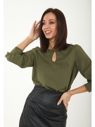 Awesome Apparel Bluse in Khaki