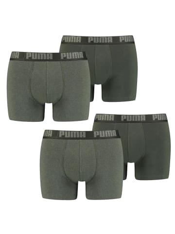 Puma Boxershorts PUMA BASIC BOXER 4P in 038 - Green Melange