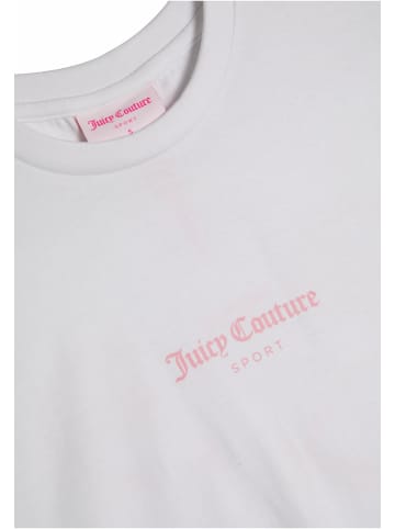 Juicy Couture Juicy Couture THE TENNIS GIRLFRIEND T-SHIRT in white/pink