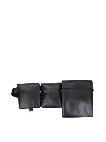 The Attico Schwarz Leder Rucksack