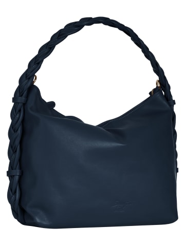 Samantha Look Umhängetasche echt Leder in blau