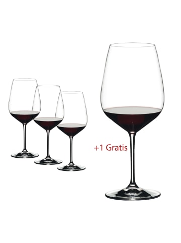Riedel (Gläser) 4 er-Set Extreme Cabernet Weingläser in Transparent