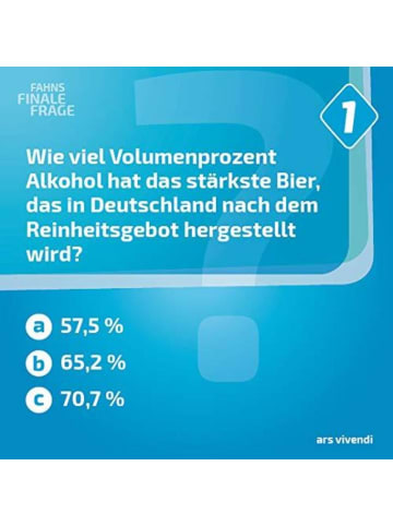 ars vivendi Fahns finale Frage | 66 überraschende Schätzfragen - Bekannt aus BAYERN 1 am...