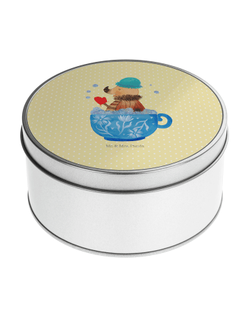 Mr. & Mrs. Panda Aufbewahrungsbox Nachtfalter Schaumbad ohne Spruch in Gelb Pastell