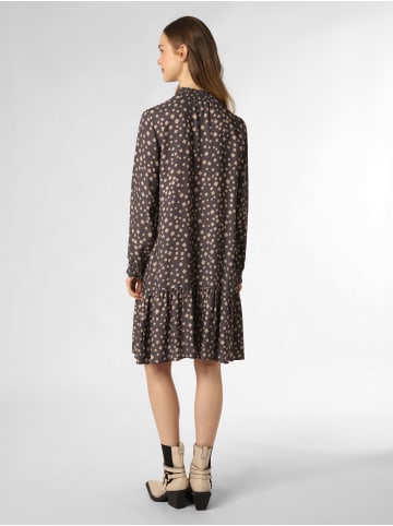 Marie Lund Kleid in anthrazit beige - 0001