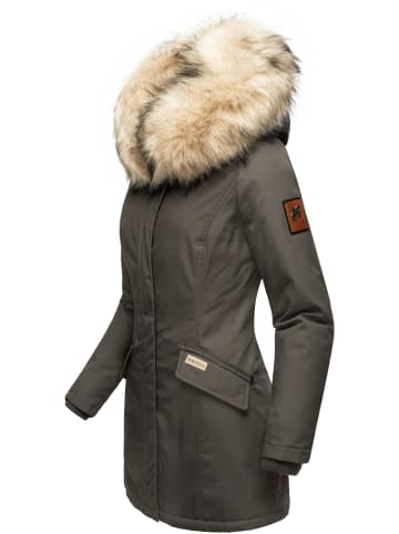 Navahoo Wintermantel Cristal in Anthracite