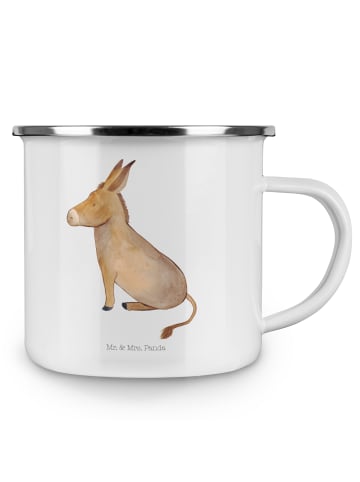 Mr. & Mrs. Panda Teetasse Esel ohne Spruch in Weiß