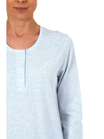 NORMANN Shirt Top langarm Streifen Mix & Match - 45353 in hellblau