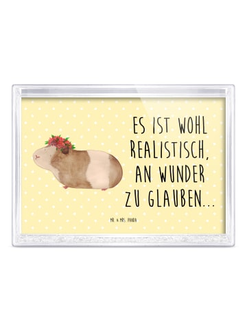 Mr. & Mrs. Panda Bilderrahmen Meerschweinchen Weisheit mit Spruch in Gelb Pastell