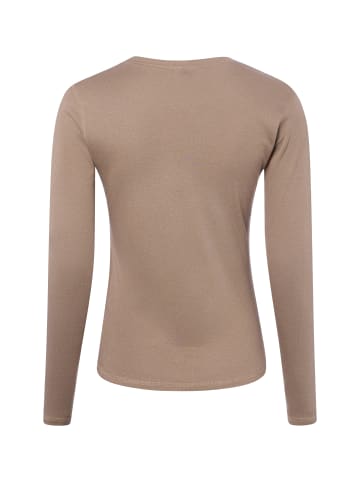 Marie Lund Langarmshirt in taupe - 0005