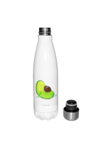 Mr. & Mrs. Panda Trinkflasche Avocado Schwangerschaft ohne Spruch in Weiß