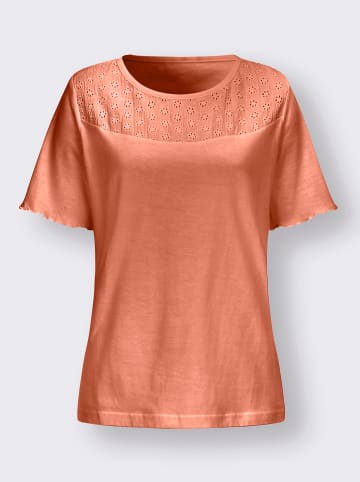 Sieh an! Kurzarm-Shirt in papaya