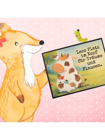 Mr. & Mrs. Panda Schreibunterlage Kuh Design mit Spruch in Weiß