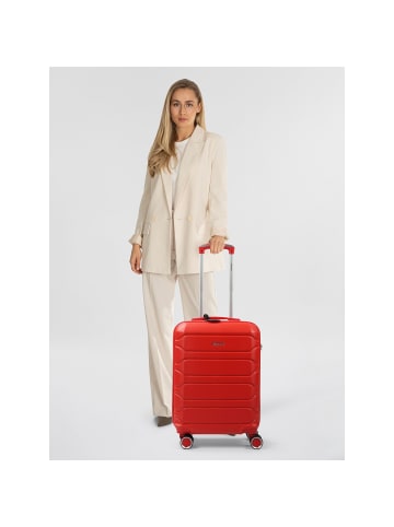 benzi 5807 4 Rollen Kabinentrolley 55 cm in rot