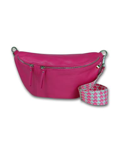 Florence Leder Gürteltasche Florence Tasche pink ca. 37cm