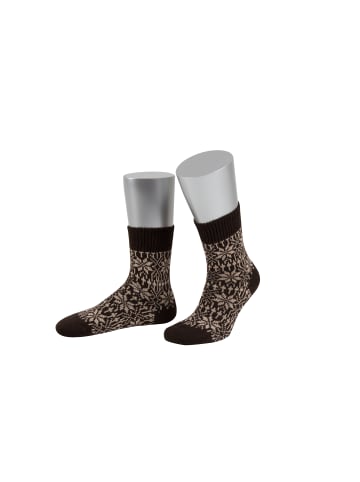 JD J. Dirks Norwegersocken Sternmuster C30 in braun/beige (11)