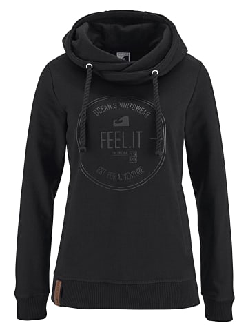 OCEAN SPORTSWEAR Kapuzensweatshirt in schwarz