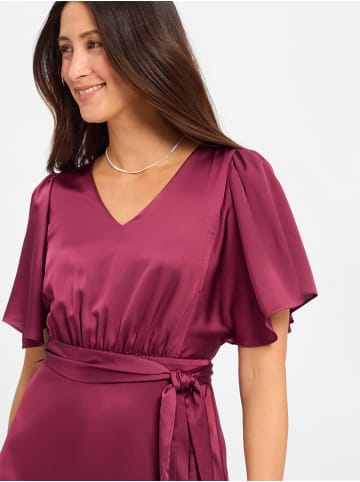 Marie Lund Kleid in aubergine - 0002