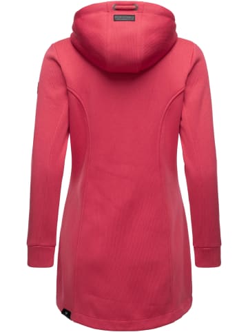 ragwear Sweatjacke Letti Bonded in Raspberry