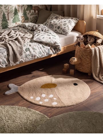 Beliani Kinderteppich BLOOP in Beige - (W) 80 x (L) 120 cm