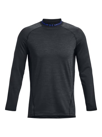 Under Armour Longsleeve ColdGear Armour Twist Mock in schwarz / blau