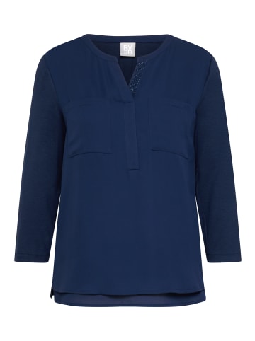 Rabe Bluse in Dunkelblau