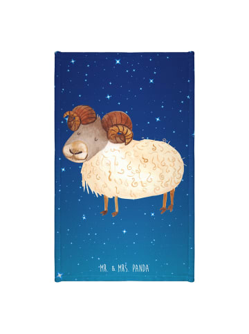 Mr. & Mrs. Panda Handtuch Sternzeichen Widder ohne Spruch in Sternenhimmel Blau