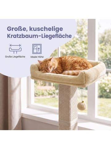 Feandrea Katzenbaum Clawfy in Beige - (B)40 x (H)71 x (T)45 cm