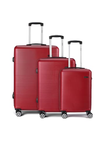 benzi 5330 4 Rollen Kofferset 3-teilig granatrot