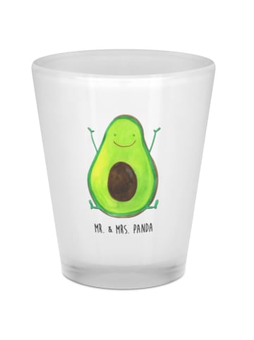 Mr. & Mrs. Panda Likörglas Avocado Glücklich ohne Spruch in Transparent