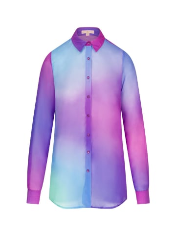 Moda Minx Langarmbluse Club Tropicana Strandshirt in Purple rain