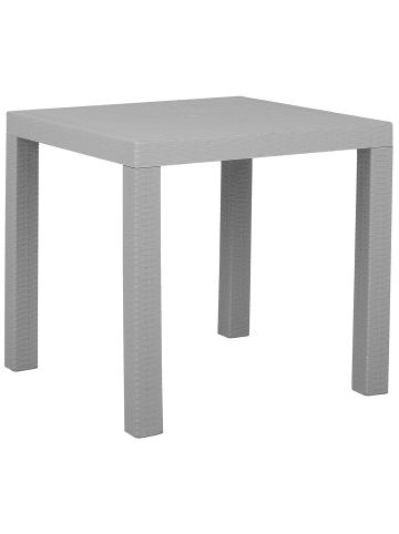 Beliani Gartentisch FOSSANO in Grau - (W) 80 x (H) 76 x (L) 80 cm