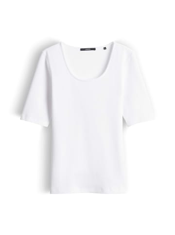 someday. Schmales Jersey-Shirt mit Halbarm und Rundhalsausschnitt in White