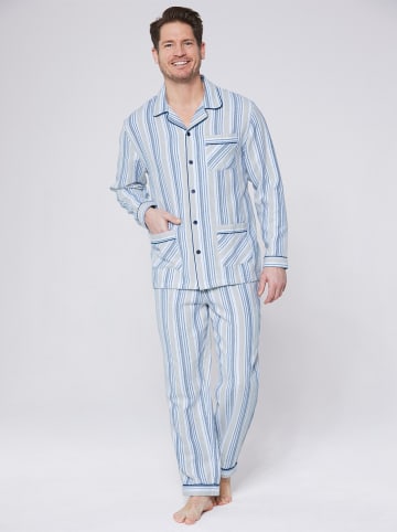 WITT WEIDEN Pyjama in blau-gestreift