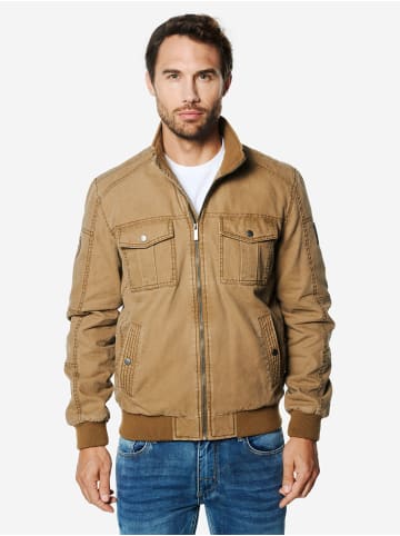 KOROSHI Leichte kurze Baumwolljacke in beige