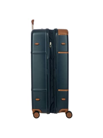 BRIC`s Bellagio - 4-Rollen-Trolley XL 82 cm erw. (eucalyptus) in blue/tan