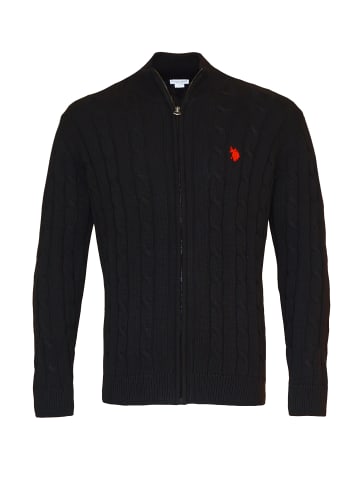 U.S. Polo Assn. Strickjacke in schwarz