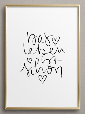 Tales by Jen Poster / Kunstdruck "Das Leben ist schön“ I Ohne Rahmen