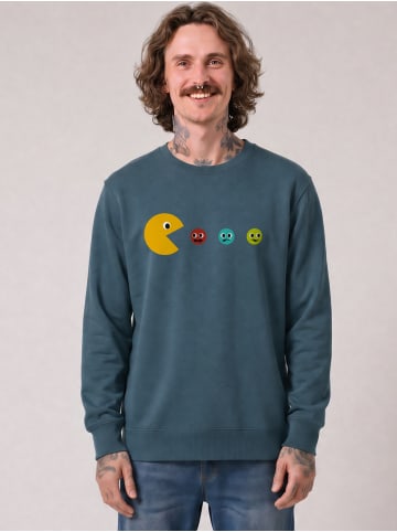 wat? Apparel Sweatshirt Pacmännchen in Petrol